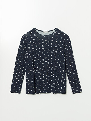 Light Navy Printed