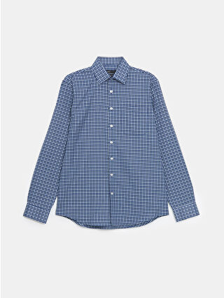 Blue Checked