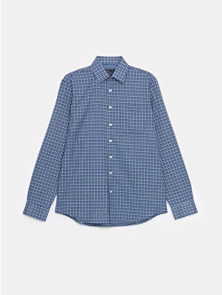 Blue Checked
