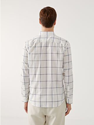 LCWAIKIKI Classic Regular Fit Long Sleeve Plaid Poplin Men's