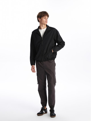 XSIDE Relaxed Fit Mock Neck Men's Jacket - S51442Z8-CVL | LC Waikiki