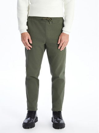 XSIDE Slim Fit Dobby Fabric Men's Trousers - S52851Z8-SAY | LC Waikiki