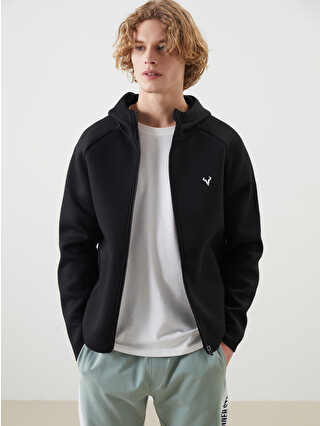 XSIDE ACTIVE Kapüşonlu Uzun Kollu Erkek Fermuarlı Sweatshirt