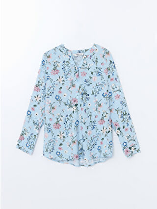 Dull Blue Printed