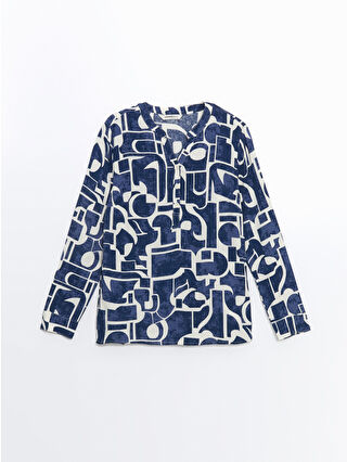 Navy Printed