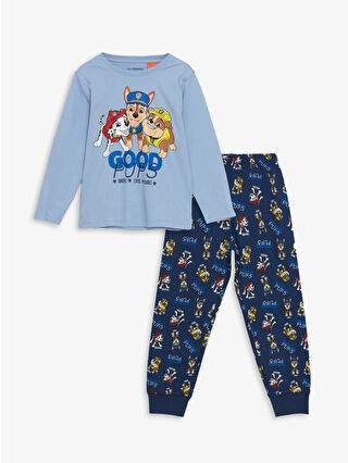 LC Waikiki Mavi Paw Patrol Baskılı Erkek Çocuk Pijama Takımı