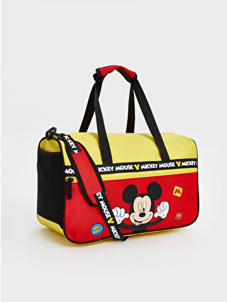 LC Waikiki Kırmızı Mickey Mouse Baskılı Erkek Çocuk Spor Çantası