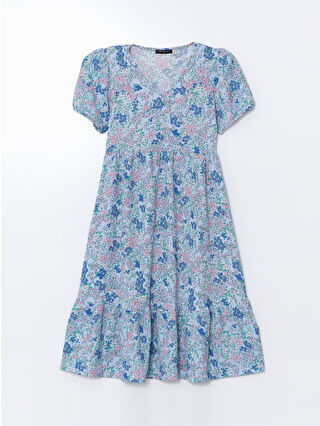 Aqua Blue Printed