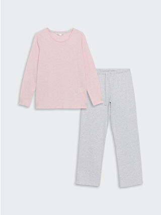 Grey Melange Printed