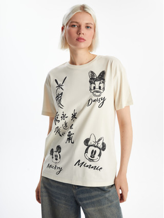 XSIDE Crew Neck Mickey And Friends Printed Women's T-shirt