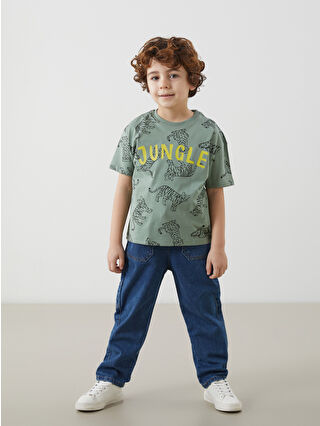 LCW Kids Crew Neck Printed Boys' T-Shirt -S57095Z1-LS6 - LC
