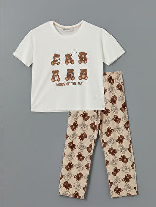 Beige Printed