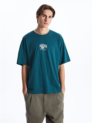 XSIDE Crew Neck Tennessee Printed Jersey Men's T-Shirt - S58032Z8