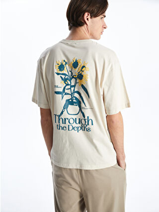 トップス artn XSIDE Crew Neck Short Sleeve Printed Combed Cotton Men's T