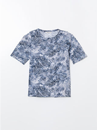 Dark Navy Printed