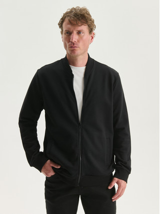 LCWAIKIKI Classic Funnel Neck Plain Men's Zip-up Sweatshirt