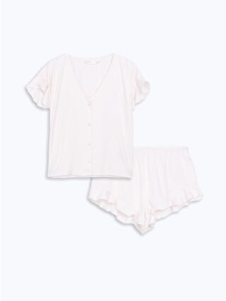 Açık Pembe Baskılı