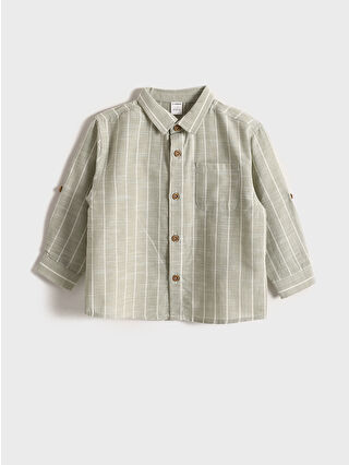Dull Green Striped
