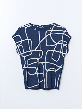 Navy Printed
