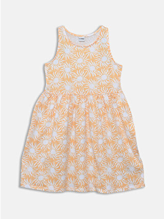 Pastel Orange Printed