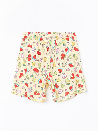 Açık Sarı Baskılı