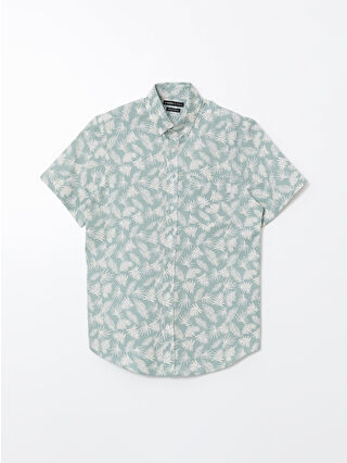 Aqua Green Printed