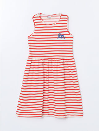 Bright Red Striped