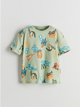 Açık Yeşil Baskılı