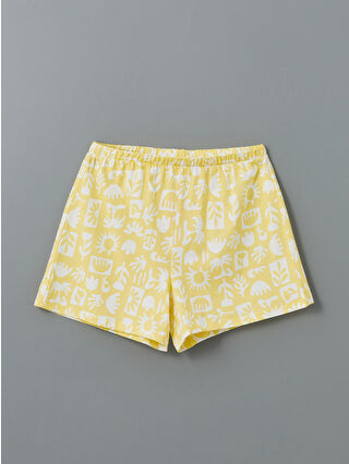 Açık Sarı Baskılı