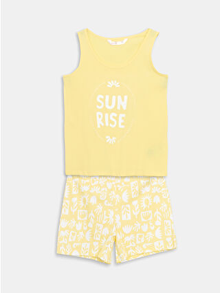 Light Yellow Printed