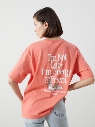 LCW Vision Crew Neck Bugs Bunny Printed Oversize Women's T-shirt