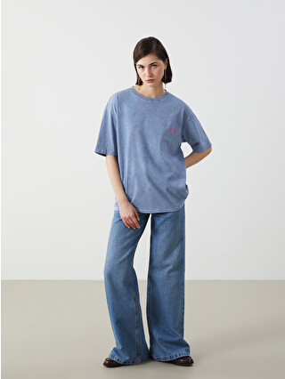 限定LUNA SEA J CRAZY CRAZY V Blu-ray Tシャツ付 LCW Vision Crew Neck Printed Oversize Women's T-shirt - S5DJ08Z8