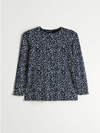 Navy Printed