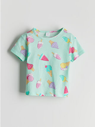 Açık Yeşil Baskılı