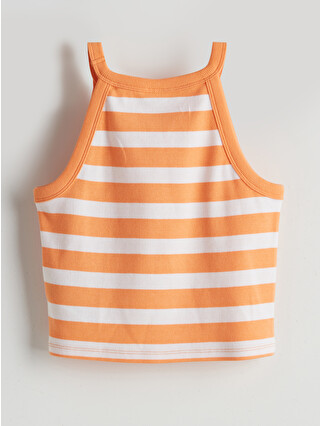 LCW Kids Halter Neck Striped Girls' Tank Top - S5EI73Z4-LGZ | LC
