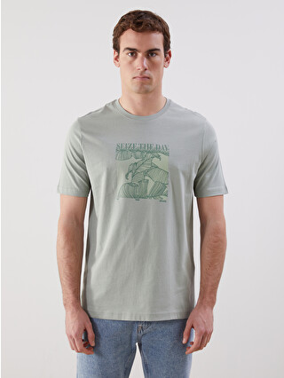 LCWAIKIKI Classic Crew Neck Printed Jersey Men's T-shirt