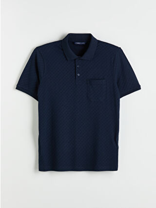 Navy Jacquard
