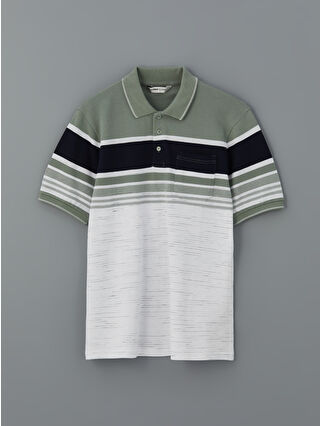 Dull Green Striped