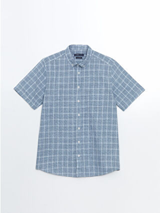 Indigo Checked