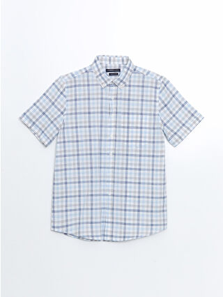 Blue Checked