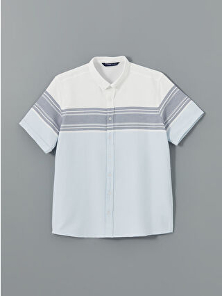 Aqua Blue Striped