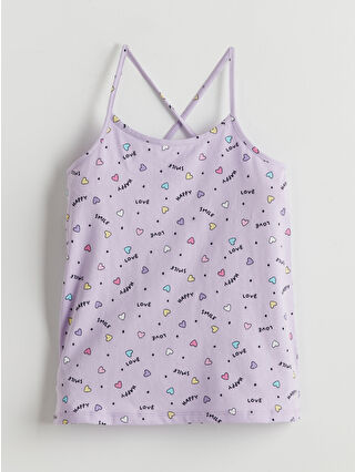 Canlı Lila Baskılı