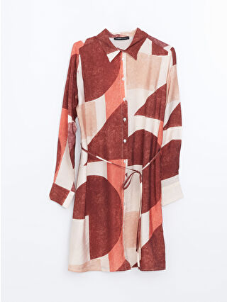 لون باستيل برتقالي مطبوع