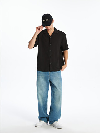 XSIDE Relaxed Fit Resort Collar Short Sleeve Men's Shirt