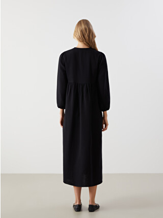 ワンピース WIRROW cupra cotton crew neck dress LCW Modest Crew Neck Women's Dress - S5G107Z8-CVL | LC Waikiki