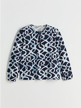 Dark Navy Printed
