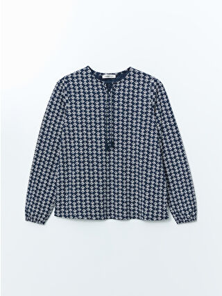 Navy Printed