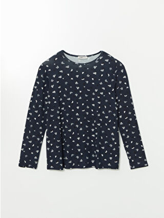 Light Navy Printed