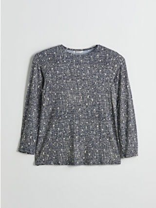 Dark Navy Printed