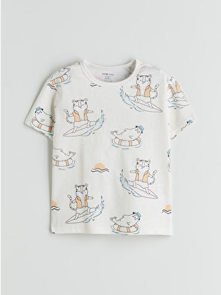 Açık Bej Baskılı